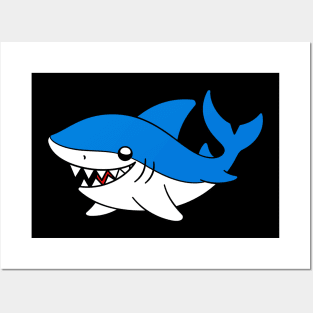 Cute Kawaii Shark Posters and Art